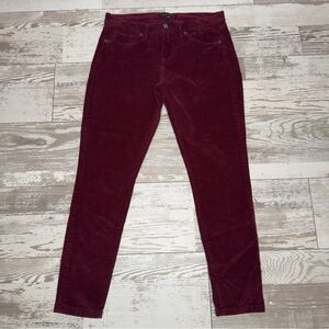 Banana Republic Burgundy Corduroy Skinny Pants Women’s 26P Petite